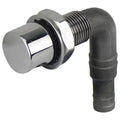 13-16mm S/S Fuel Breather - Round Head - 90 Degree Bend Down