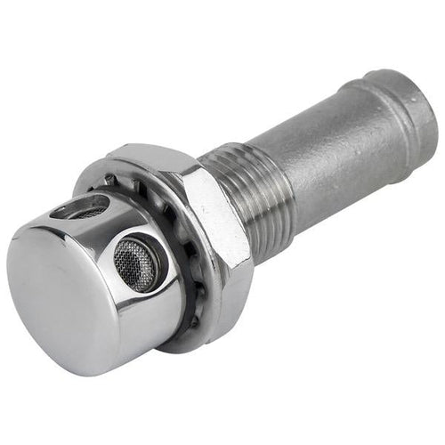 16mm S/S Fuel Breather - Round Head - Straight