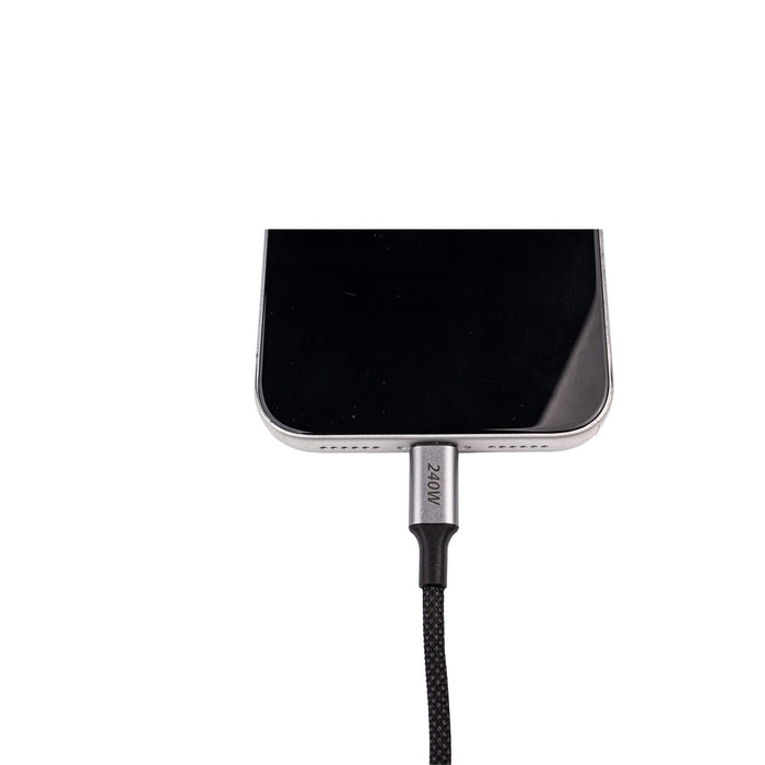 240W Braided USB-C to USB-C Cable - BlackBrook Case