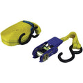36mm x 6m Medium Duty Epoxy Coated Tradesman Ratchet Yellow Tie Down