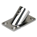 45 Degree Angled Stanchion Rectangular Base - 48 x 89mm