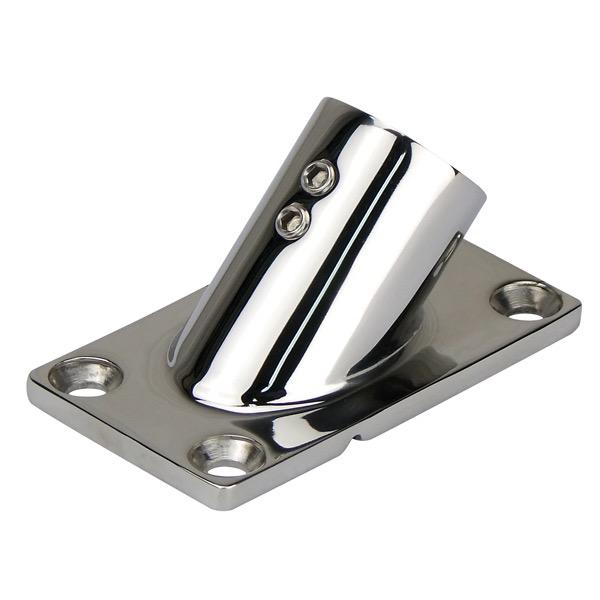 45 Degree Angled Stanchion Rectangular Base - 48 x 89mm