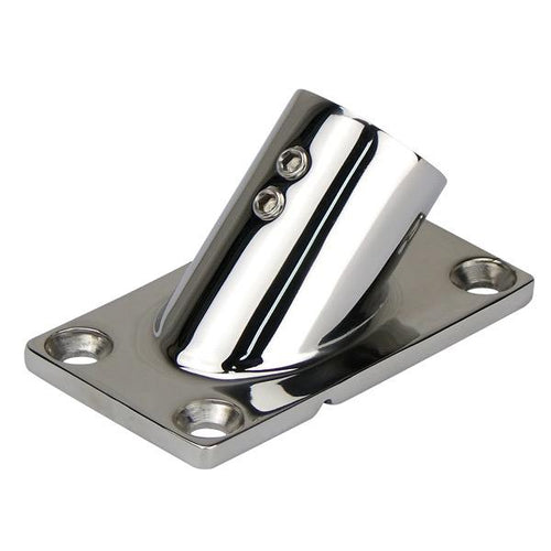 45 Degree Angled Stanchion Rectangular Base - 48 x 89mm