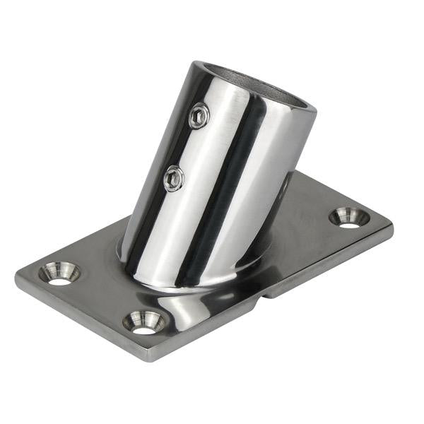 60 Degree Angled Stanchion Rectangular Base - 48 x 89mm