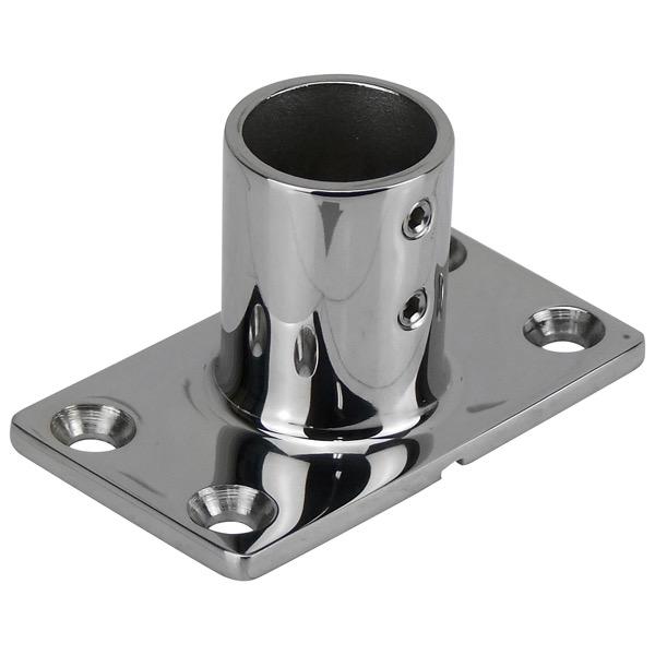 90 Degree Angled Stanchion Rectangular Base - 48 x 89mm