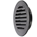 Aluminium Alloy Soffit Vent, Exterior Exhaust Louvered Vent with Mesh Black-294