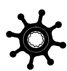 Ancor impeller AN3269 Nitrile Suits Johnson 09-1026B /  Jabsco 673-0003 - Bosuns Boat