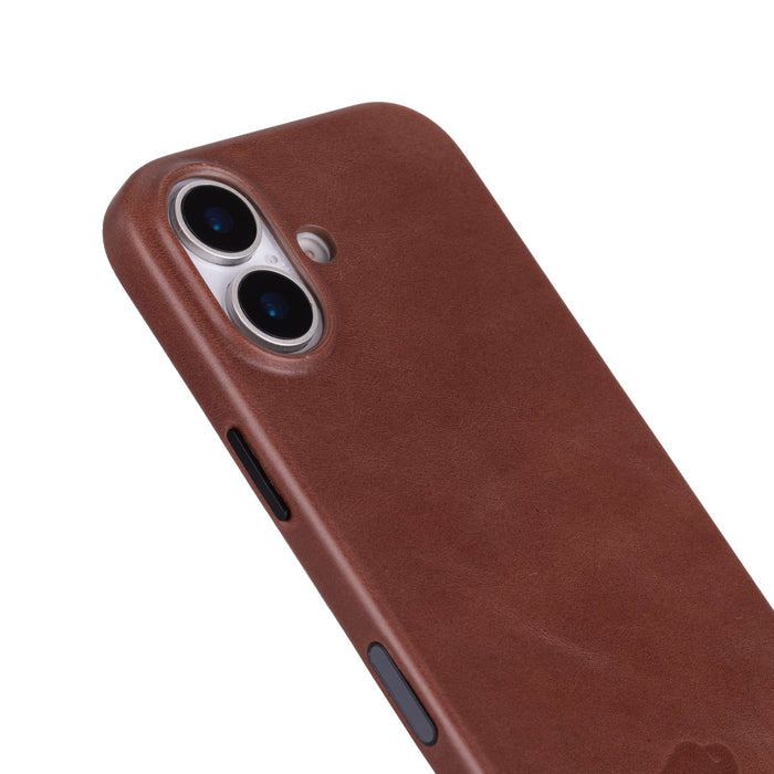 Arden Leather iPhone 17 MagSafe Case, Brown - BlackBrook Case