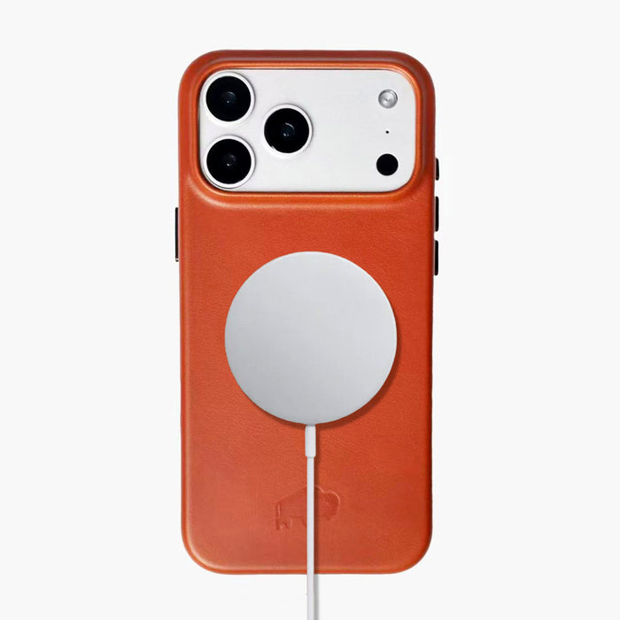 Arden Leather iPhone 18 Pro MagSafe Case, Burnished Tan - BlackBrook Case