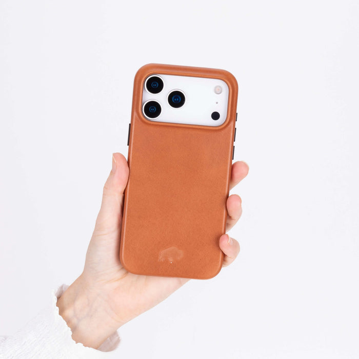 Arden Leather iPhone 18 Pro Max MagSafe Case, Tan - BlackBrook Case