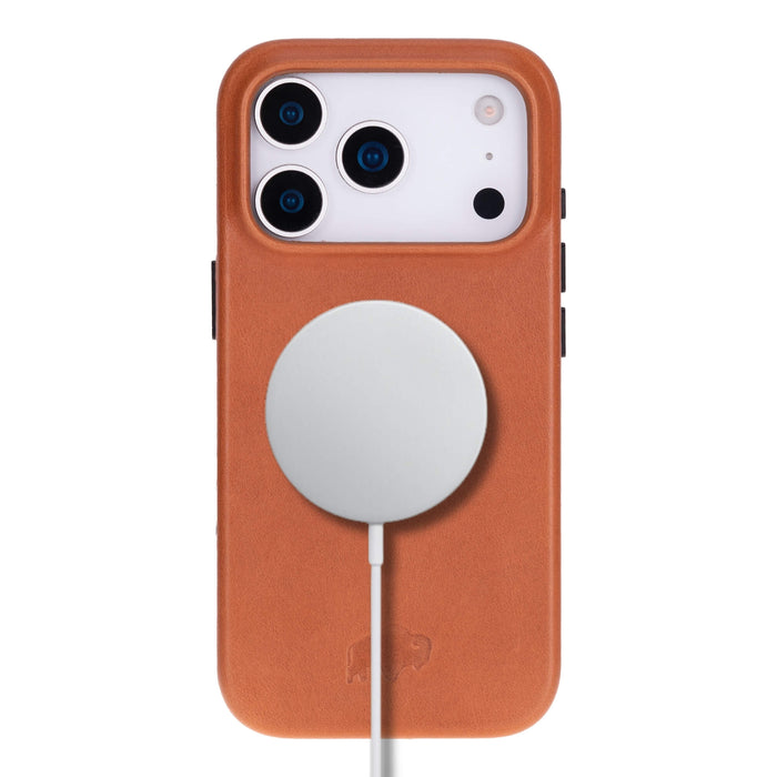 Arden Leather iPhone 18 Pro MagSafe Case, Tan - BlackBrook Case