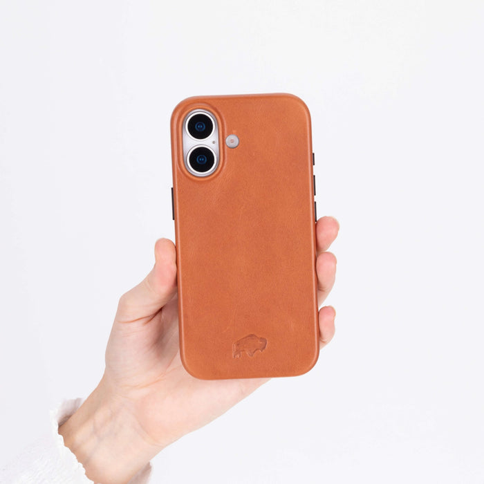 Arden Leather iPhone 17 MagSafe Case, Tan - BlackBrook Case