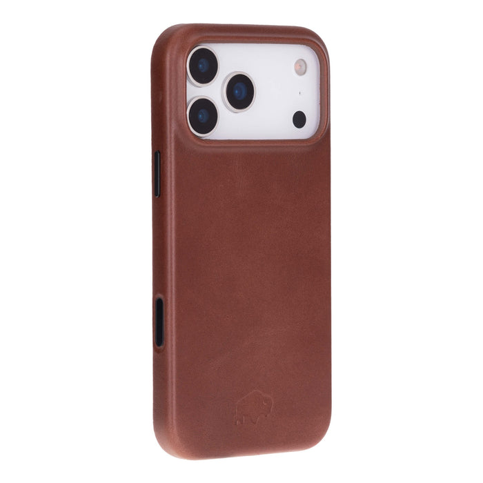 Arden Leather iPhone 18 Pro MagSafe Case, Brown - BlackBrook Case