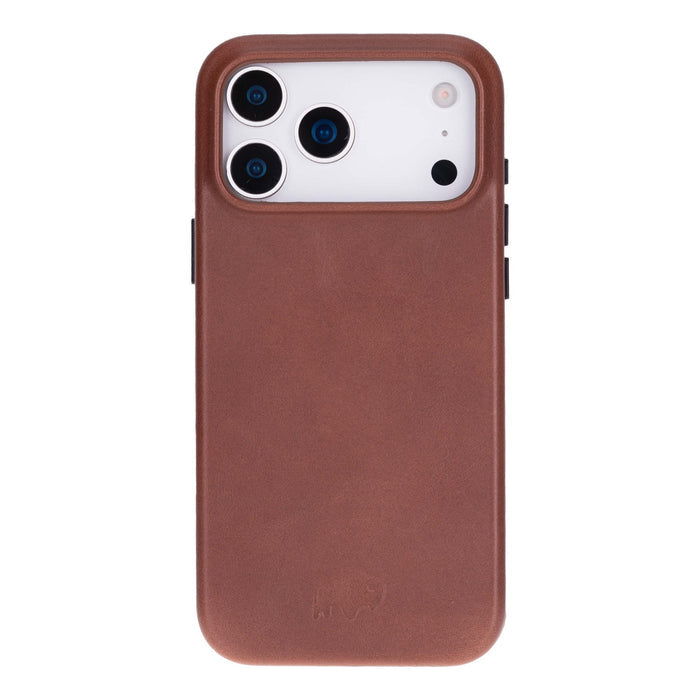 Arden Leather iPhone 18 Pro MagSafe Case, Brown - BlackBrook Case