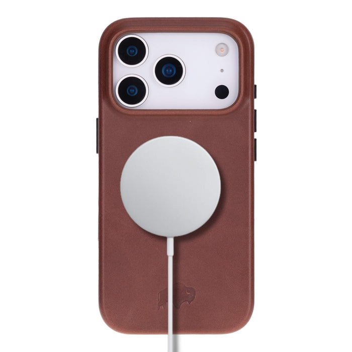 Arden Leather iPhone 18 Pro Max MagSafe Case, Brown - BlackBrook Case