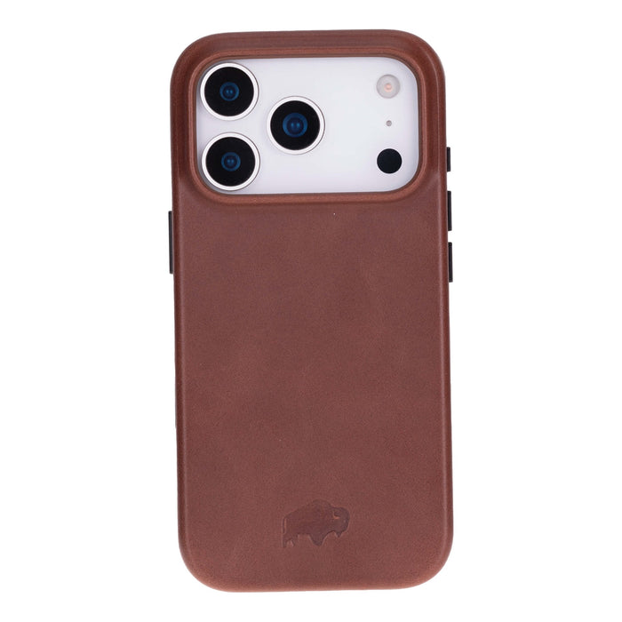Arden Leather iPhone 18 Pro Max MagSafe Case, Brown - BlackBrook Case