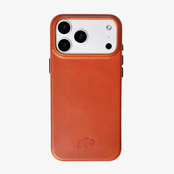 Arden Leather iPhone 18 Pro MagSafe Case, Burnished Tan - BlackBrook Case