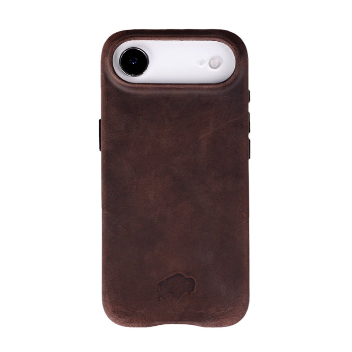 Arden Leather iPhone Air MagSafe Case, Distressed Coffee - BlackBrook Case
