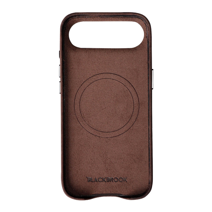 Arden Leather iPhone Air MagSafe Case, Distressed Coffee - BlackBrook Case