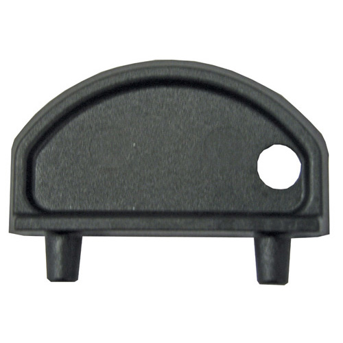 Attwood Vented Deck Fill - Black - Angled - 83mm