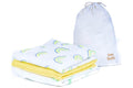 Baby Muslin Cloths 3 Pack Cotton Burp Cloths 80x80cm Soft Absorbent Unisex