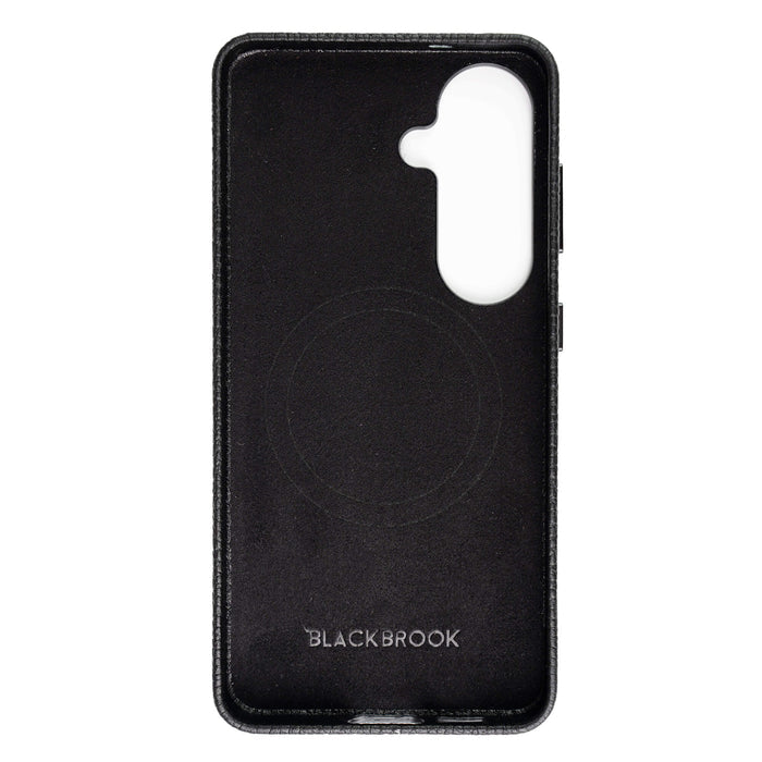 Barlow Leather Samsung S26 Plus Case, Pebble Black - BlackBrook Case