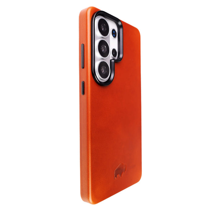 Barlow Leather Samsung S26 Ultra Case, Burnished Tan - BlackBrook Case