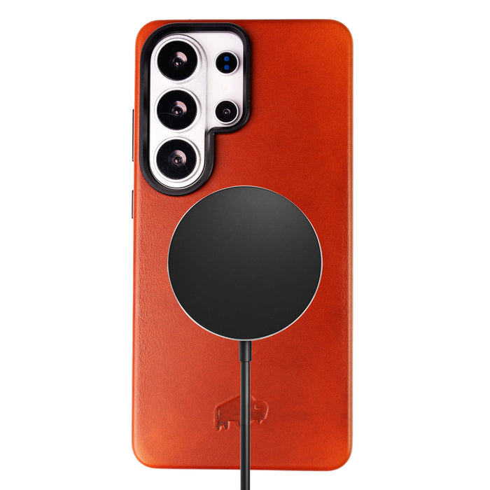 Barlow Leather Samsung S26 Ultra Case, Burnished Tan - BlackBrook Case