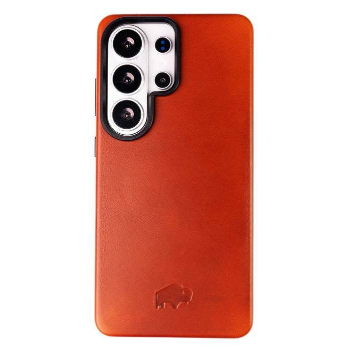 Barlow Leather Samsung S26 Ultra Case, Burnished Tan - BlackBrook Case