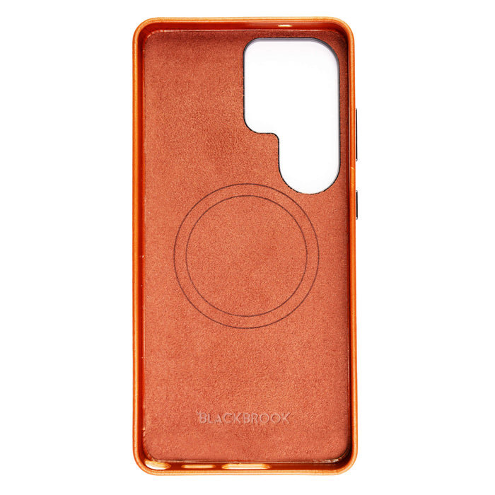 Barlow Leather Samsung S26 Ultra Case, Burnished Tan - BlackBrook Case
