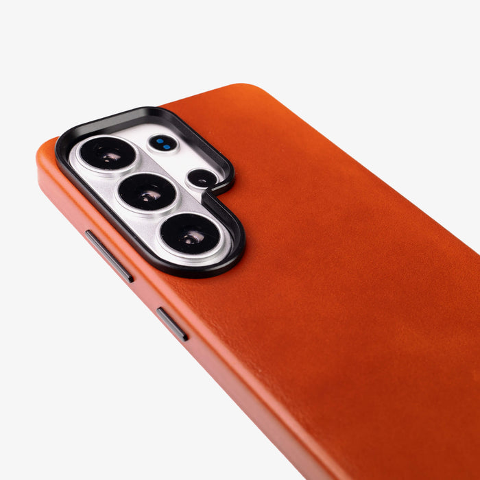 Barlow Leather Samsung S26 Ultra Case, Burnished Tan - BlackBrook Case