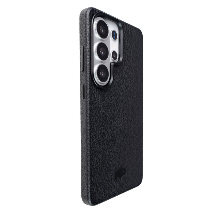 Barlow Leather Samsung S26 Ultra Case, Pebble Black - BlackBrook Case