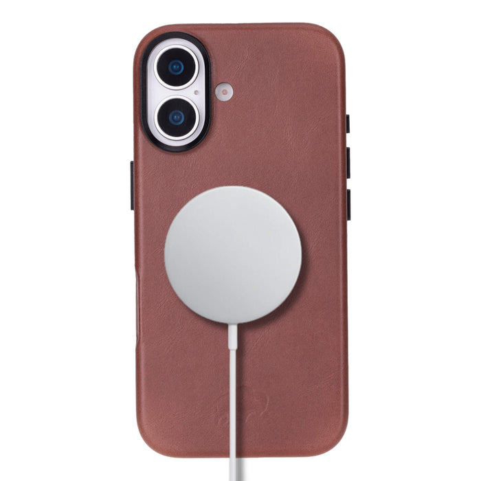 Barlow Leather iPhone 17 MagSafe Case, Brown - BlackBrook Case