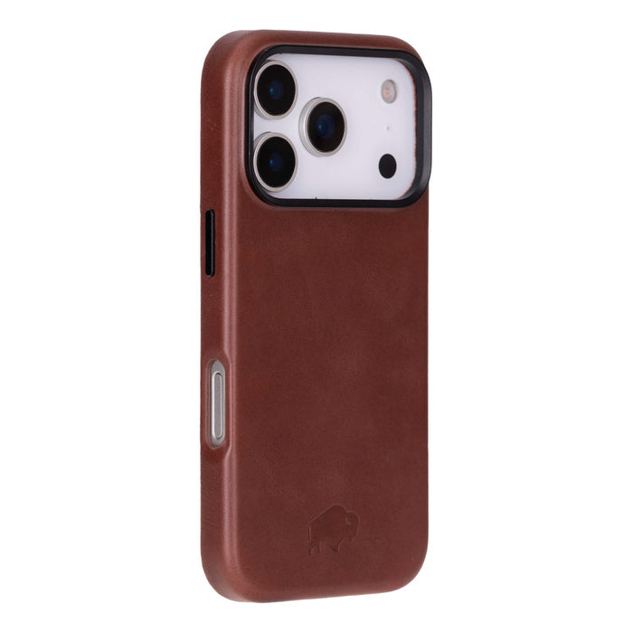 Barlow Leather iPhone 18 Pro MagSafe Case, Brown - BlackBrook Case