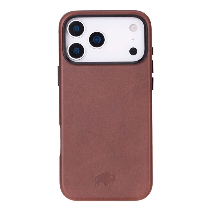 Barlow Leather iPhone 18 Pro Max MagSafe Case, Brown - BlackBrook Case