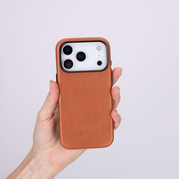 Barlow Leather iPhone 18 Pro Max MagSafe Case, Tan - BlackBrook Case