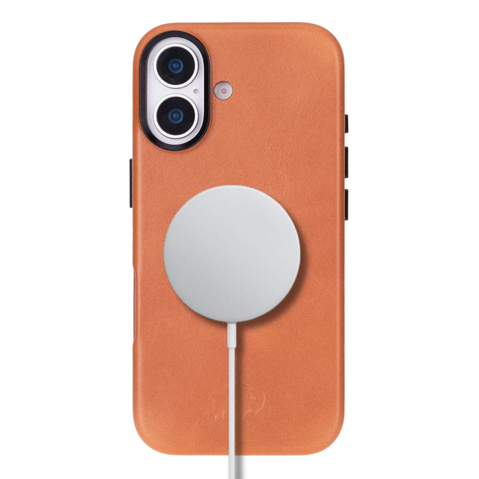 Barlow Leather iPhone 17 MagSafe Case, Tan - BlackBrook Case
