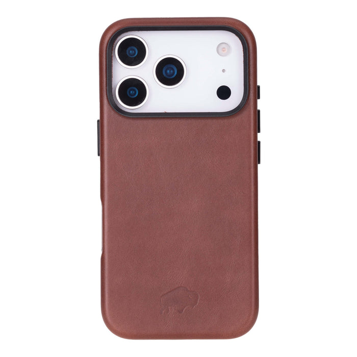 Barlow Leather iPhone 18 Pro MagSafe Case, Brown - BlackBrook Case