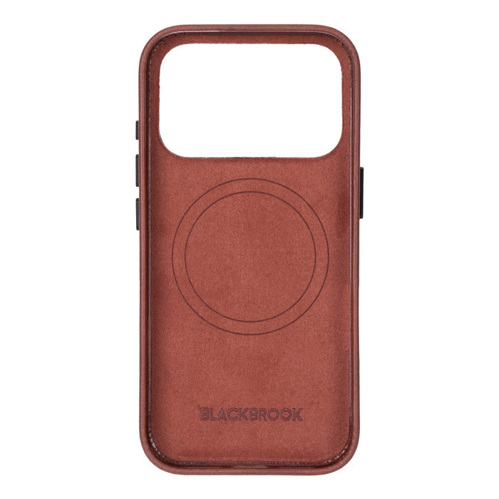 Barlow Leather iPhone 18 Pro MagSafe Case, Brown - BlackBrook Case