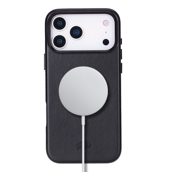 Barlow Leather iPhone 18 Pro Max MagSafe Case, Black - BlackBrook Case
