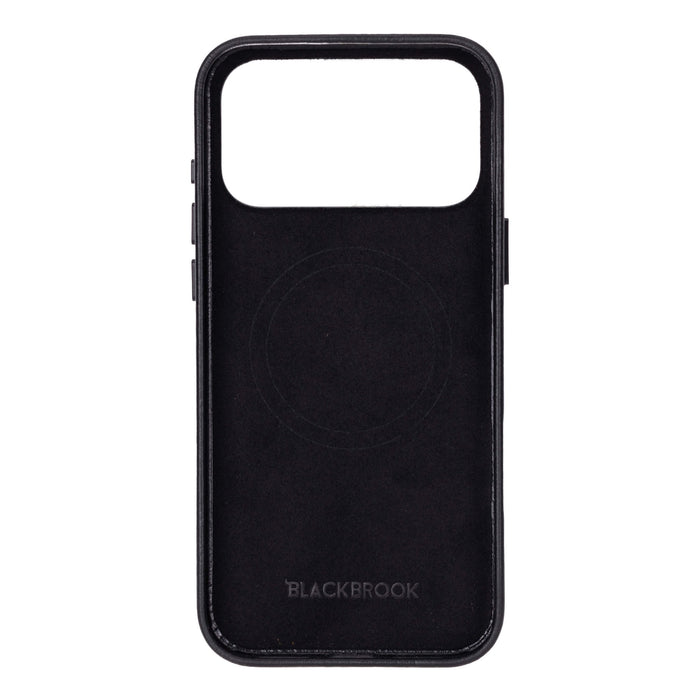 Barlow Leather iPhone 18 Pro Max MagSafe Case, Black - BlackBrook Case
