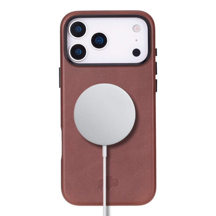Barlow Leather iPhone 18 Pro Max MagSafe Case, Brown - BlackBrook Case