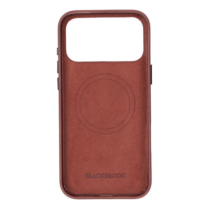 Barlow Leather iPhone 18 Pro Max MagSafe Case, Brown - BlackBrook Case