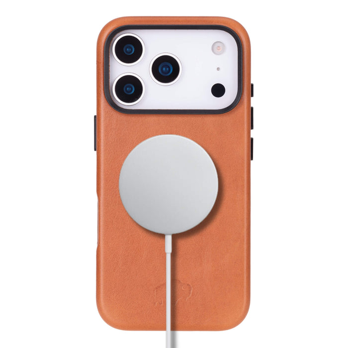 Barlow Leather iPhone 18 Pro MagSafe Case, Tan - BlackBrook Case