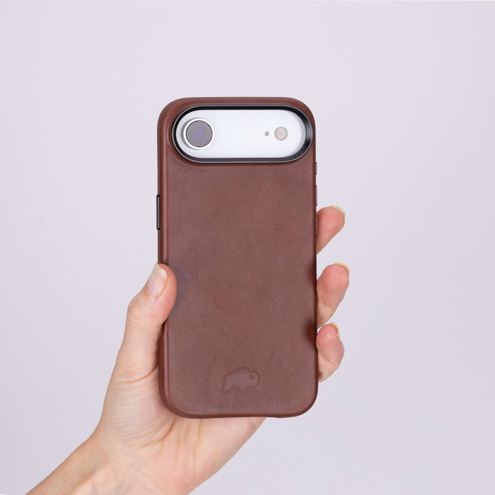 Barlow Leather iPhone Air MagSafe Case, Brown - BlackBrook Case