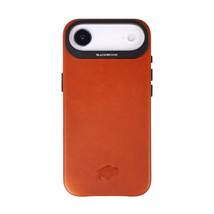 Barlow Leather iPhone Air MagSafe Case with Stand, Burnished Tan - BlackBrook Case
