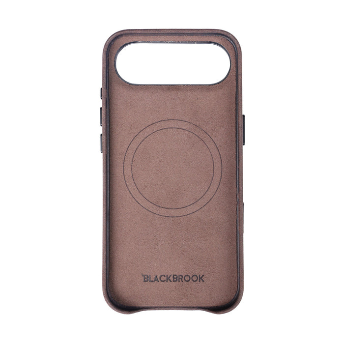 Barlow Leather iPhone Air MagSafe Case with Stand, Distressed Coffee - BlackBrook Case
