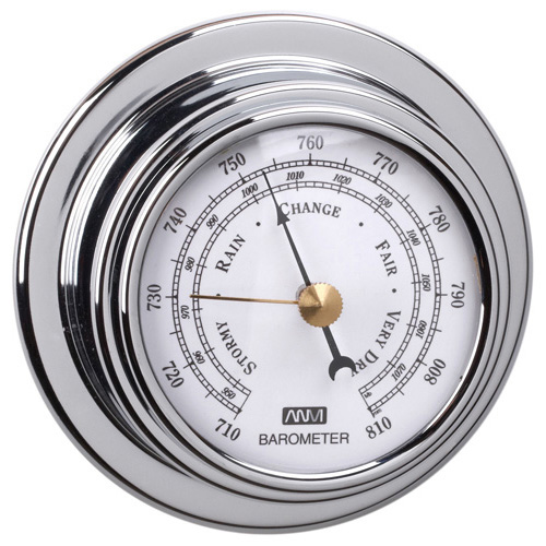 Barometer - Chrome Plated Brass - 70mm - Bosuns Boat