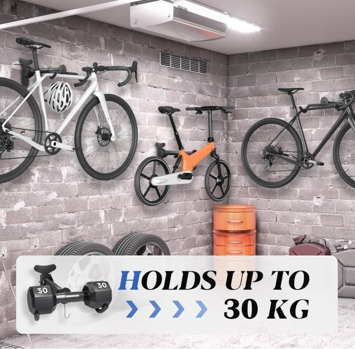 Bike Wall Mount Foldable Rack Adjustable Bicycle Holder Garage Hook- 177