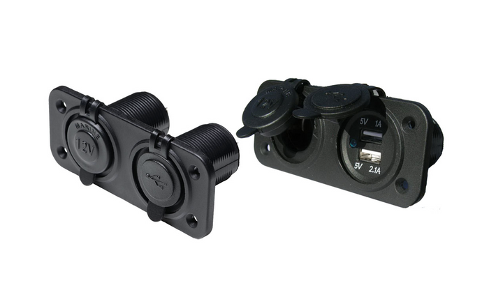 BLA USB and Power Sockets – Dual Flush Mount